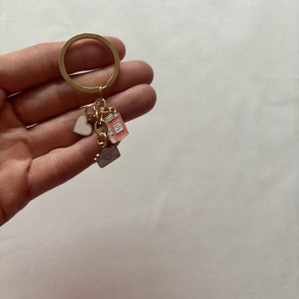 Golden Book Lover Keychain