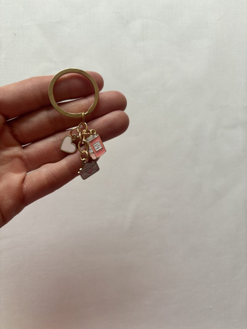 Golden Book Lover Keychain