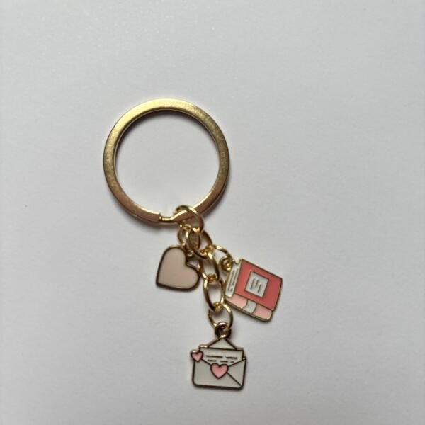 Golden Book Lover Keychain