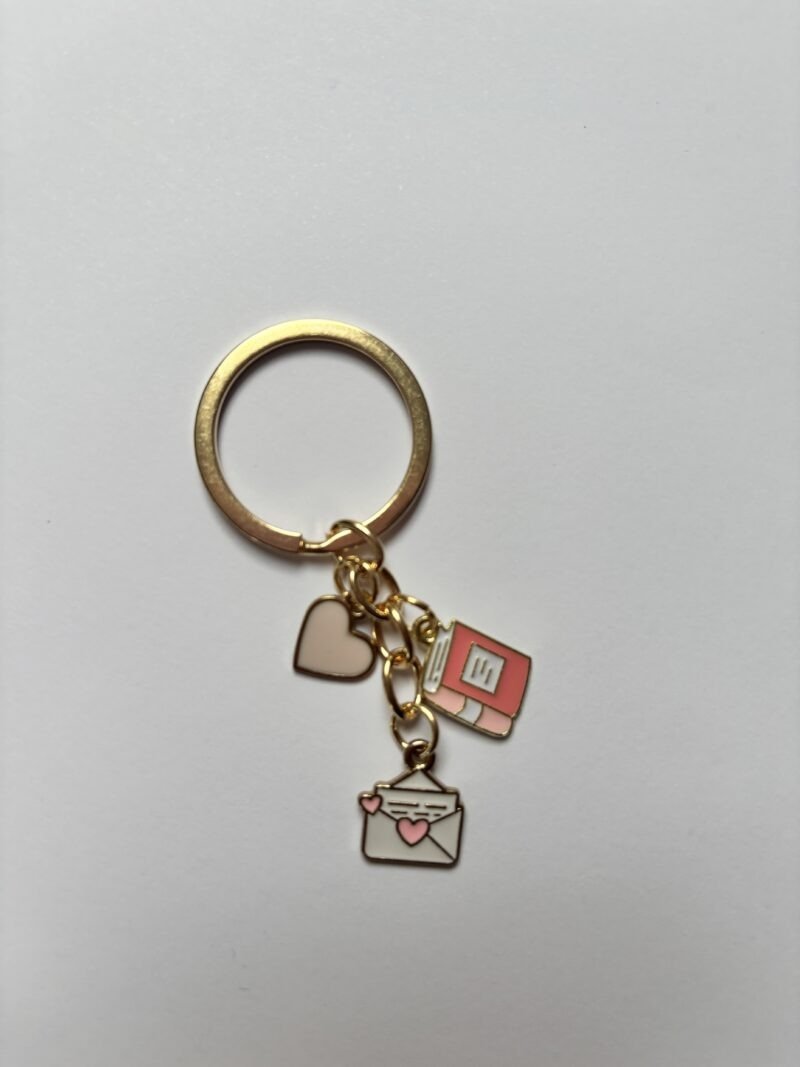 Golden Book Lover Keychain