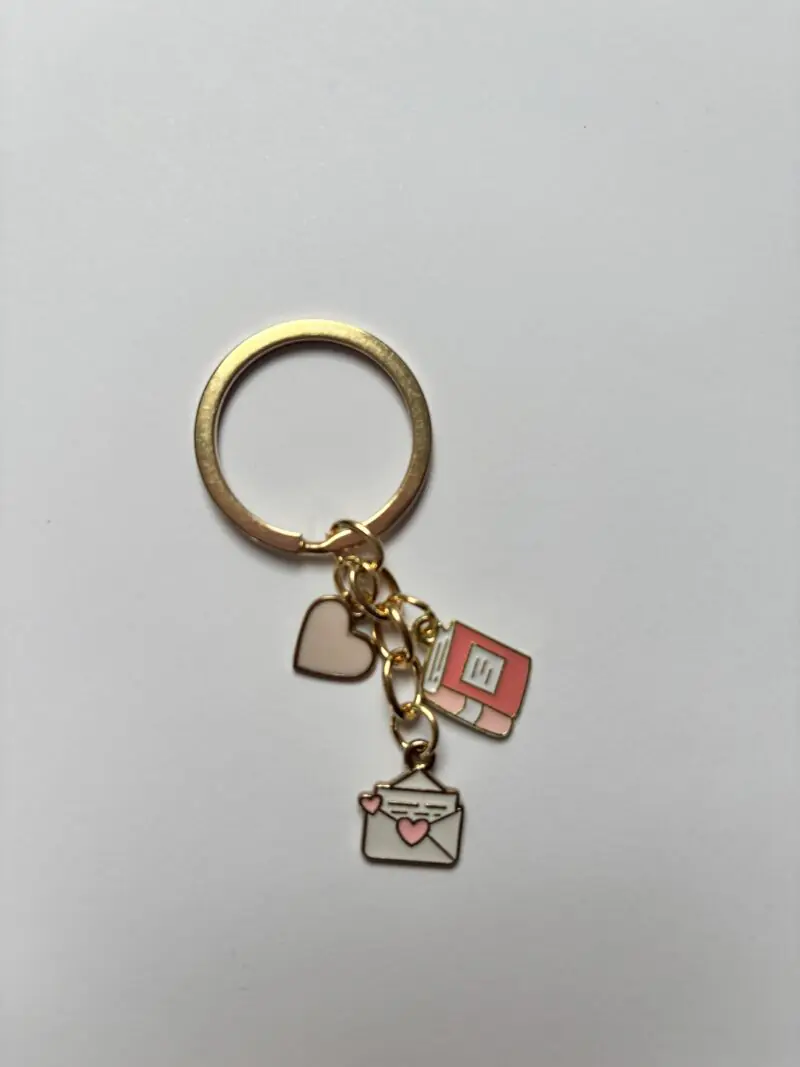 Golden Book Lover Keychain
