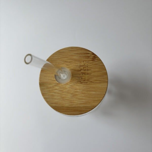 Iced Coffee & Book Pages Glass Bottle