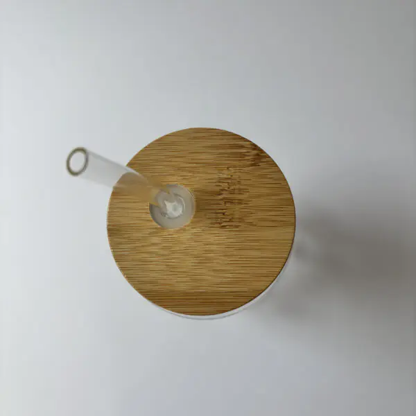 Iced Coffee & Book Pages Glass Bottle