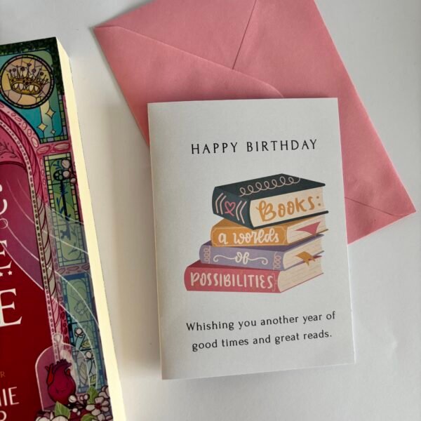 IMG_0158 2 Bookish Happy Birthday Card