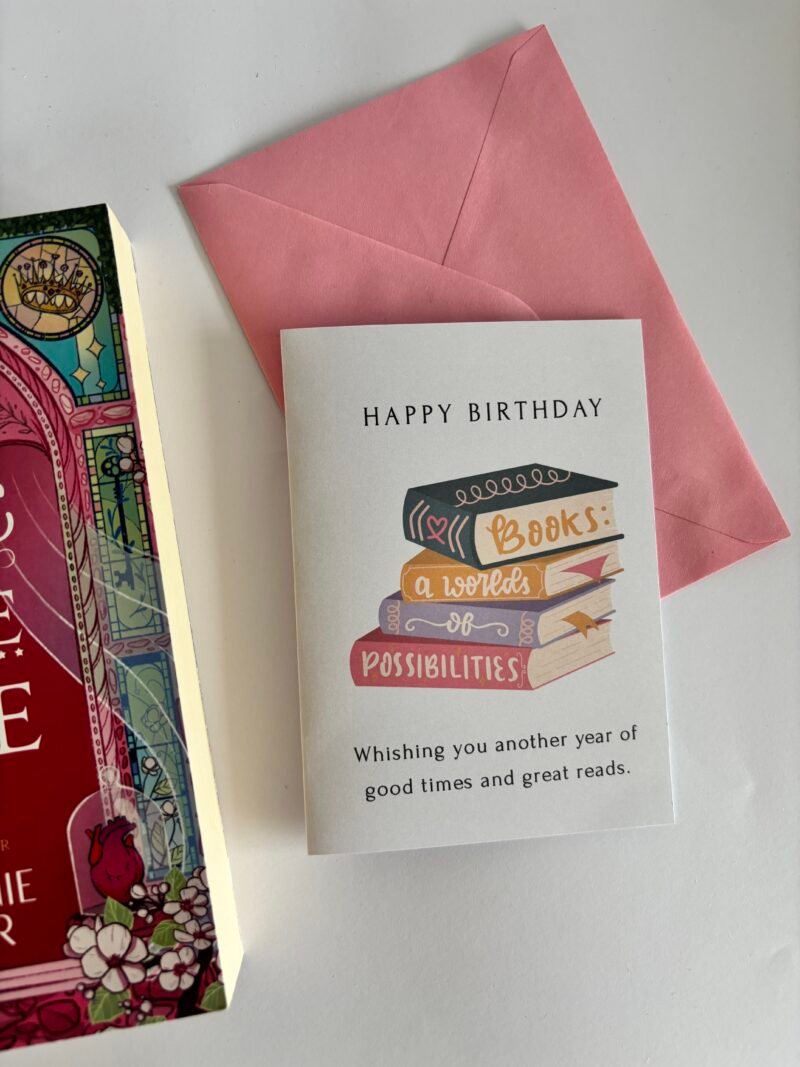 IMG_0158 2 Bookish Happy Birthday Card