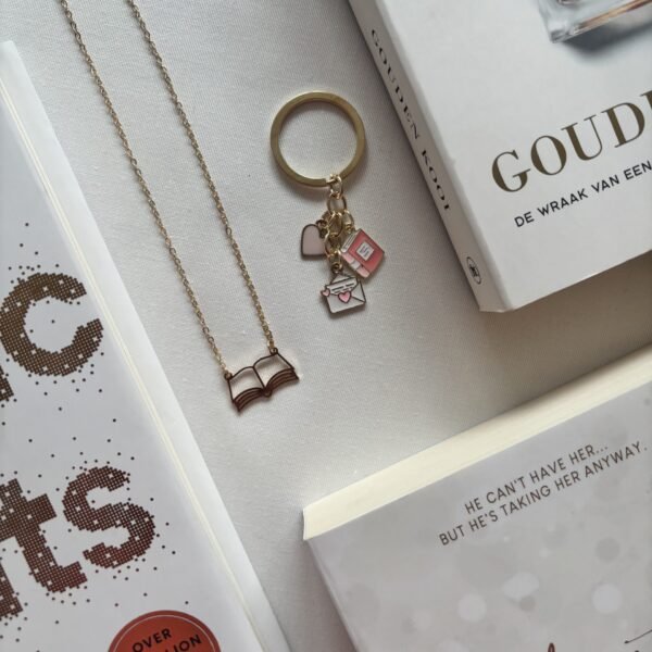 Golden Book Lover Keychain