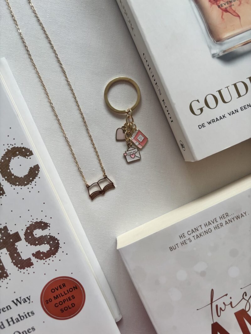 Golden Book Lover Keychain