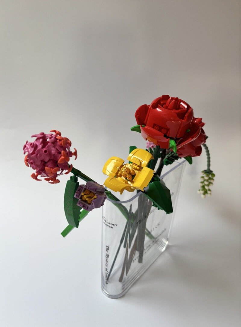 plastic flower bookish vase Bloom & Read Vase