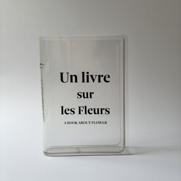 plastic flower bookish vase Bloom & Read Vase