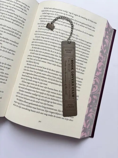 Book Lovers Club Metal Bookmark