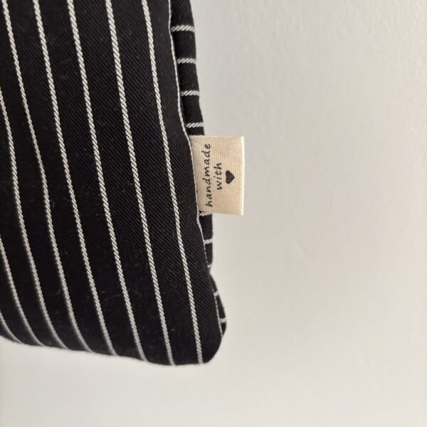 Bow Book Lovers Booksleeve Pocket Black & White Striped