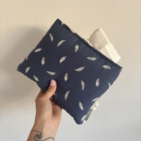 Bow Book Lovers Booksleeve Blue Feather