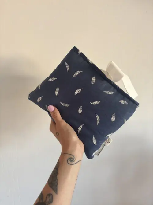 Bow Book Lovers Booksleeve Blue Feather