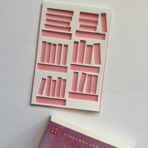 Book Lovers Bookshelfs Journal Stencil