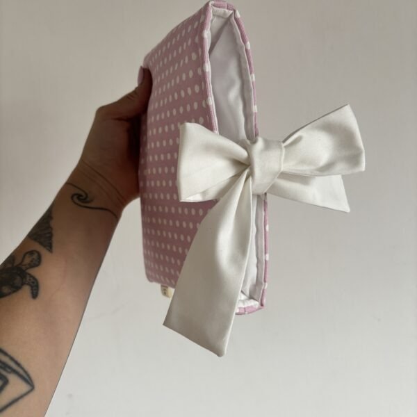 Bow Book Lovers Booksleeve Pink Polka Dot