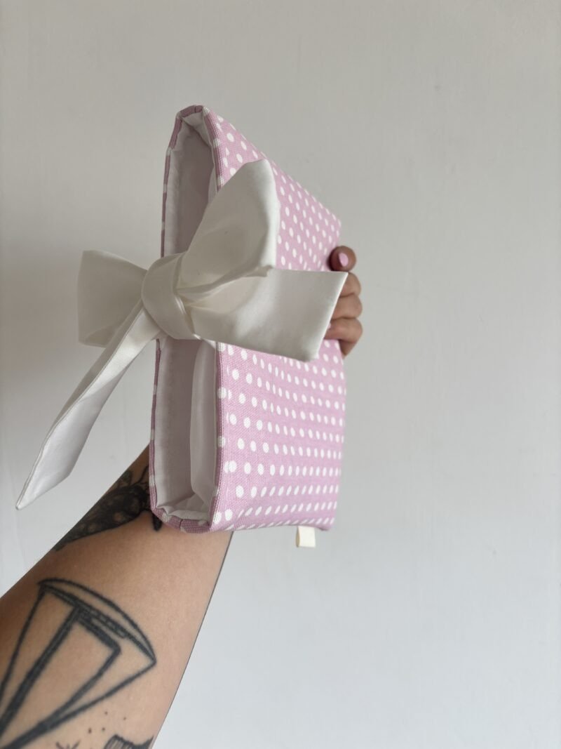 Bow Book Lovers Booksleeve Pink Polka Dot