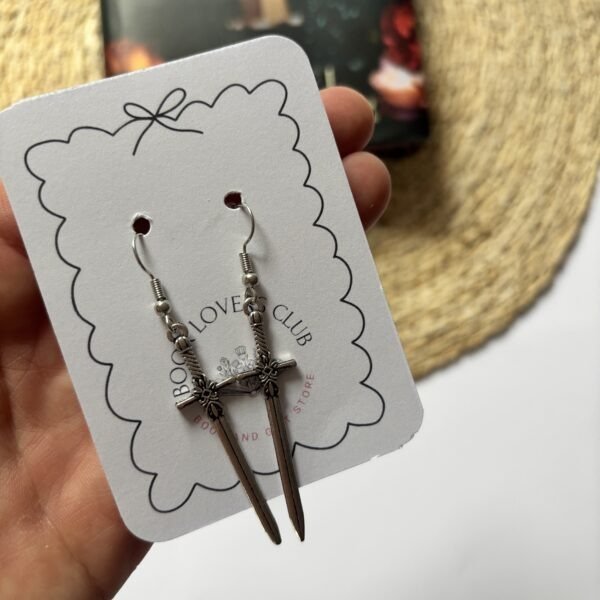 Silver Sword Earrings