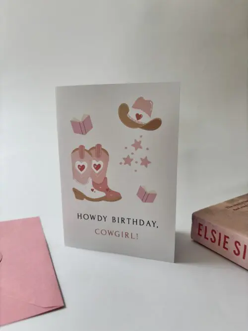 Howdy Birthday, Cowgirl Card