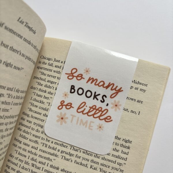 So Many Books Magnetic Bookmark