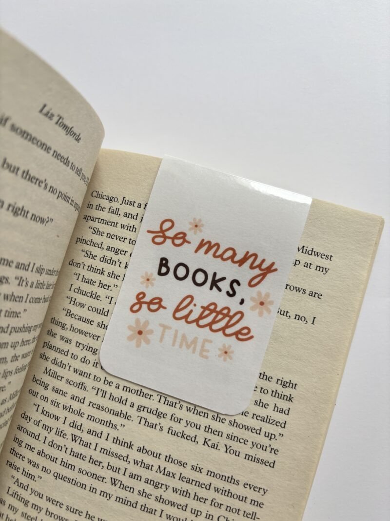So Many Books Magnetic Bookmark