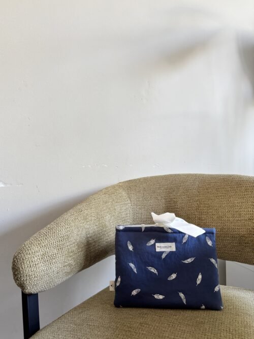 Bow Book Lovers Booksleeve Blue Feather