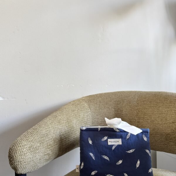 Bow Book Lovers Booksleeve Blue Feather