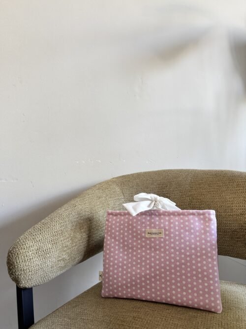 Bow Book Lovers Booksleeve Pink Polka Dot