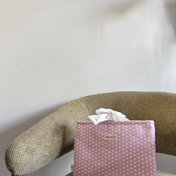 polka pink dot booksleeve Bow Book Lovers Booksleeve Pink Polka Dot