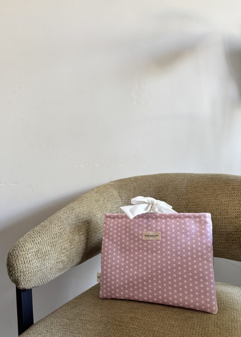 polka pink dot booksleeve Bow Book Lovers Booksleeve Pink Polka Dot