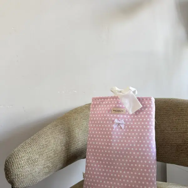 Bow Book Lovers Booksleeve Pink Polka Dot